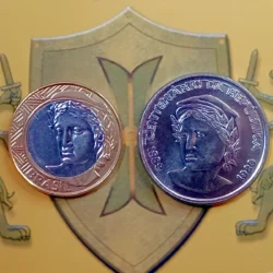 Moeda de 1 Cruzado Novo (1989) vs. 1 Real (2014) Dados Frios de Tiragem e Preço